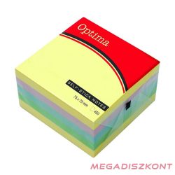 Öntapadós jegyzettömb OPTIMA 76x76mm pasztell 400 lap