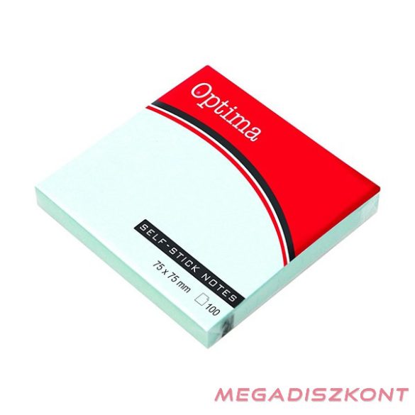 Öntapadós jegyzettömb OPTIMA 75x75mm pasztell kék 100 lap
