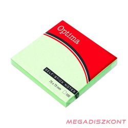   Öntapadós jegyzettömb OPTIMA 75x75mm pasztell zöld 100 lap