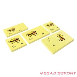   Öntapadós jegyzettömb 3M Post-it 76x76mm sárga 12x100 lap