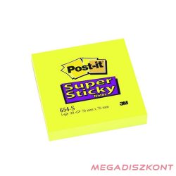   Öntapadós jegyzettömb 3M Post-it 76x76mm Super Sticky 12x90 lap