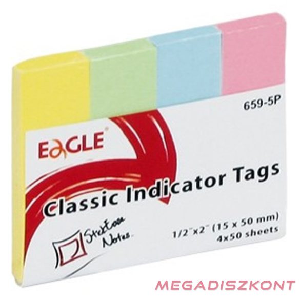 Oldaljelölő EAGLE 659-5P papír pasztell 4x50 lap