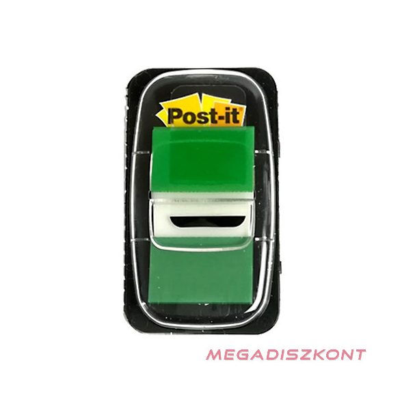 Oldaljelölő 3M Post-it 680-3 műanyag 25x43mm zöld