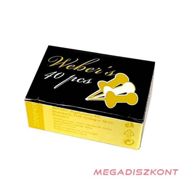 Táblatű WEBER'S színes 40 darabos