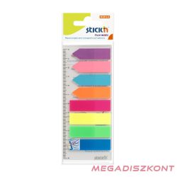   Öntapadó oldaljelölő STICK'N műanyag neon színek 4x45x12mm + nyilak 4x42x12 mm