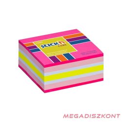   Öntapadós jegyzettömb STICK'N 51x51mm neon rózsaszín mix 250 lap
