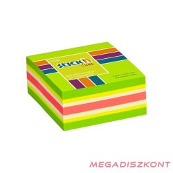   Öntapadós jegyzettömb STICK'N 51x51mm neon zöld mix 250 lap