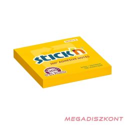   Öntapadós jegyzettömb STICK'N 76x76mm 360°-ban tapadó narancs 100 lap