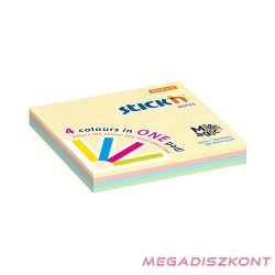   Öntapadós jegyzettömb STICK'N 76x76mm pasztell magic pad 100 lap