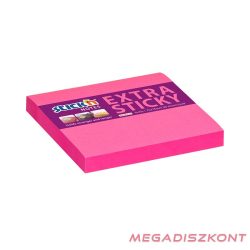   Öntapadós jegyzettömb STICK'N extra erős 76x76mm neon rózsaszín 90 lap