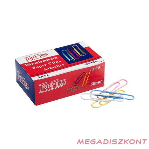 Gemkapocs TOPFIRS M50mm színes 100 darabos