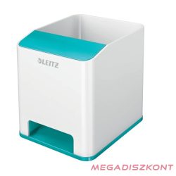   Írószertartó műanyag LEITZ Wow 2 rekeszes fehér/jégkék