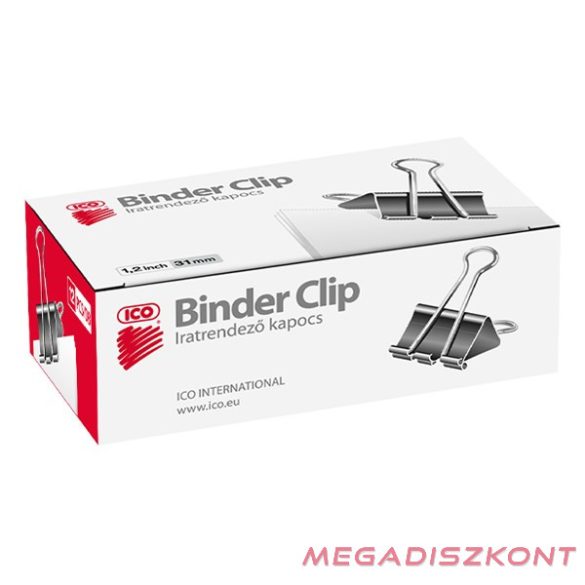 Binder csipesz ICO 31mm 12 darabos
