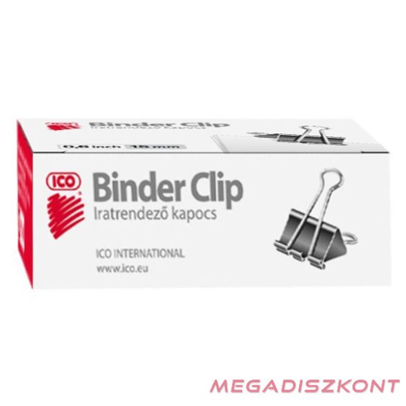 Binder csipesz ICO 15mm 12 darabos