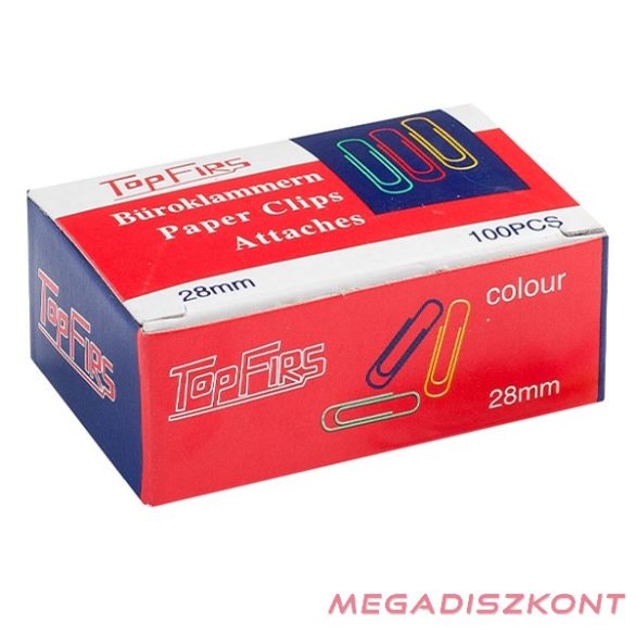 Gemkapocs TOPFIRS M28mm színes 100 darabos