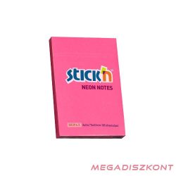   Öntapadós jegyzettömb STICK'N 76x51mm neon pink 100 lap