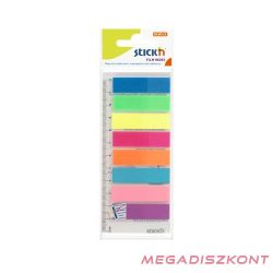   Öntapadó oldaljelölő STICK'N 45x12mm műanyag neon mix 8x25 lap