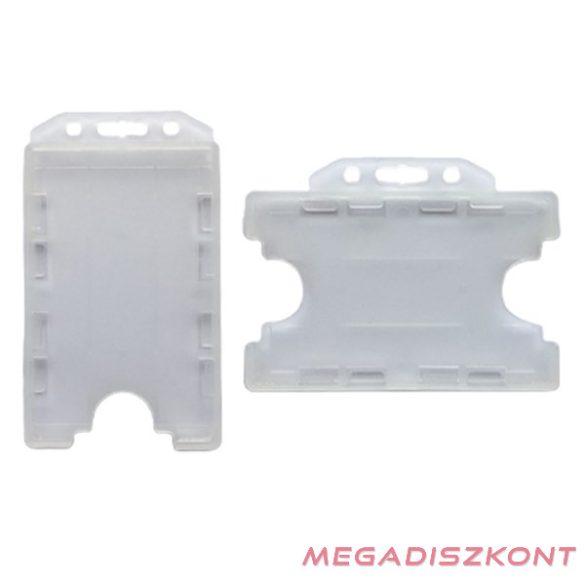 Azonosítókártya tartó Proximity fekvő 85x54mm opál 2 kártyás