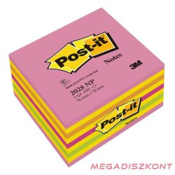   Öntapadós jegyzettömb 3M Post-it LP 2028NP 76x76mm lollipop pink 450 lap