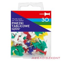 Táblatű GRAND műanyag dobozban színes 30 darabos
