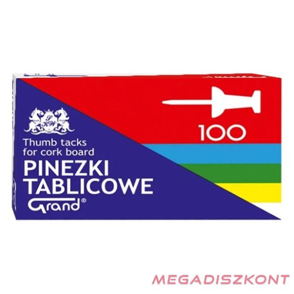 Táblatű GRAND papír dobozban színes 100 darabos
