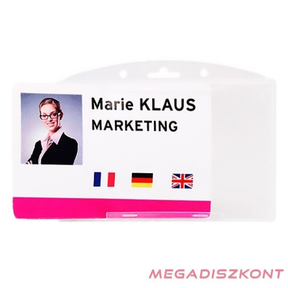 ID kártya és mágneskártyatartó tok DJOIS fekvő 65 x 89 mm 10 darabos