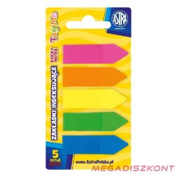 Oldaljelölő ASTRA nyilak műanyag 5x25 lap színes