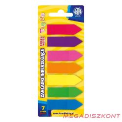 Oldaljelölő ASTRA nyilak műanyag 7x25 lap színes