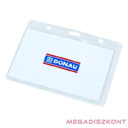   Azonosítókártya tartó DONAU 96x66 mm puha műanyag oldalt nyitott átlátszó