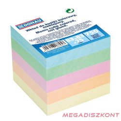 Kockatömb színes DONAU 8,3x8,3 cm nem ragasztott pasztell