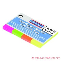   Oldaljelölő DONAU 20x50 mm papír vegyes neon szín 4x50 lap