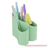 Írószertartó ICO Lux műanyag pasztell zöld