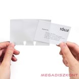 Névjegytartó betét szett DURABLE Visifix áttetsző 40 darabos