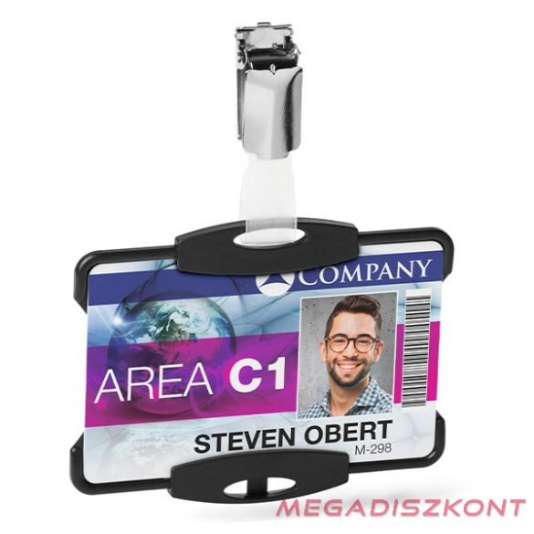 Azonosítókártya tartó DURABLE Eco 1 kártyához fekete