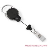 Azonosítókártya tartó DURABLE Extra Strong patentos kihúzható fekete