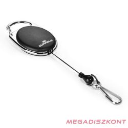   Azonosítókártya tartó DURABLE Style karabineres kihúzható fekete