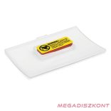 Névjegykitűző DURABLE Click Fold 40x75 mm mágneses elfordulásmentes átlátszó