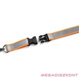 Nyakpánt DURABLE biztonsági zárral 20 mm fényvisszaverős szürke-narancs