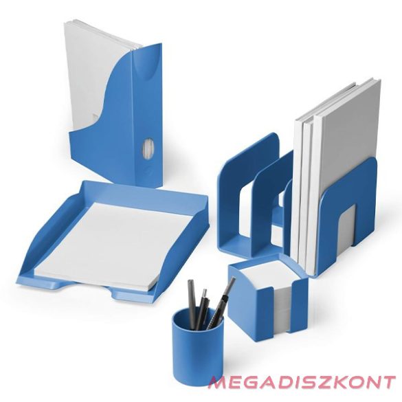 Kockatömbtartó DURABLE Eco műanyag 10x10 cm töltött kék