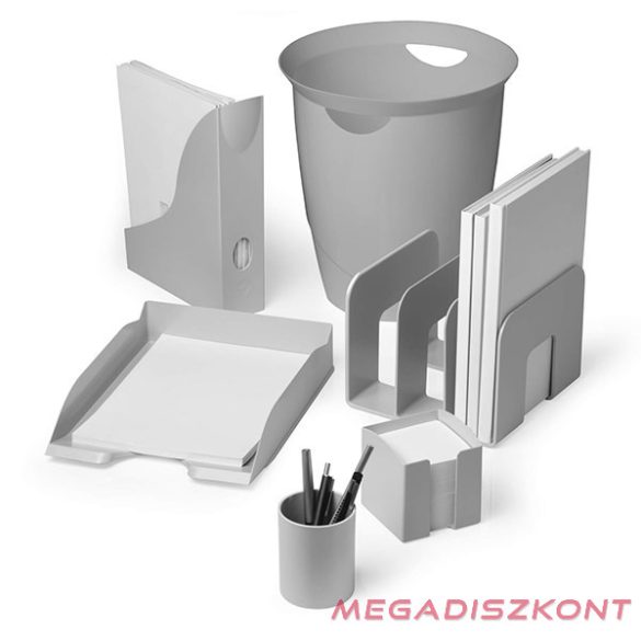 Kockatömbtartó DURABLE Eco műanyag 10x10 cm töltött szürke