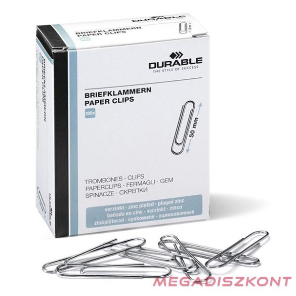 Gemkapocs DURABLE 50 mm cink 100 darabos