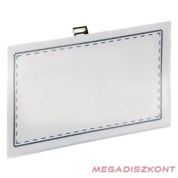   Névjegykitűző tűs csiptetős YANDA 54x90mm kemény 50 darabos