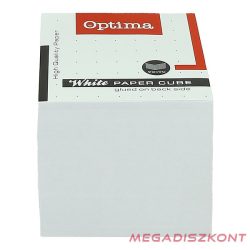 Kockatömb fehér OPTIMA 9x9x9 cm ragasztott