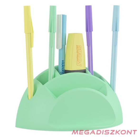Írószertartó ICO Smart műanyag pasztell zöld