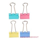 Binder csipesz DELI 25 mm színes 48 darabos