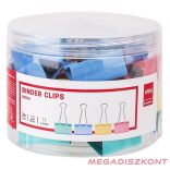 Binder csipesz DELI 41 mm színes 24 darabos