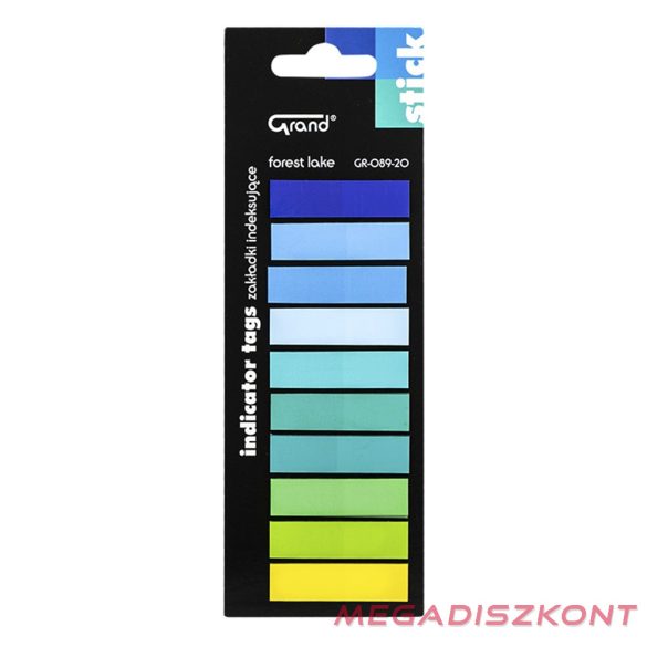 Oldaljelölő GRAND GR-089-20 műanyag vegyes szín 10x20 lap