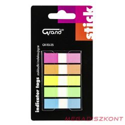 Oldaljelölő GRAND GR-113-25 műanyag vegyes szín 5x25 lap