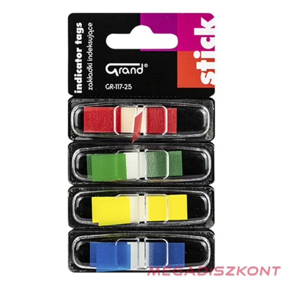 Oldaljelölő GRAND GR-117-25 műanyag vegyes szín 4x25 lap