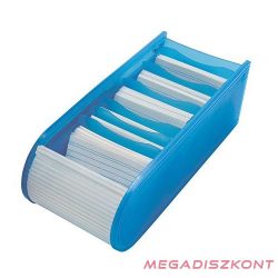 Kartotékozó WEDO műanyag 500 db-os fekvő kék